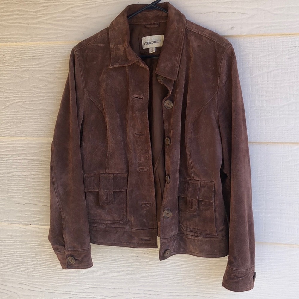 Cherokee Brown Leather Jacket